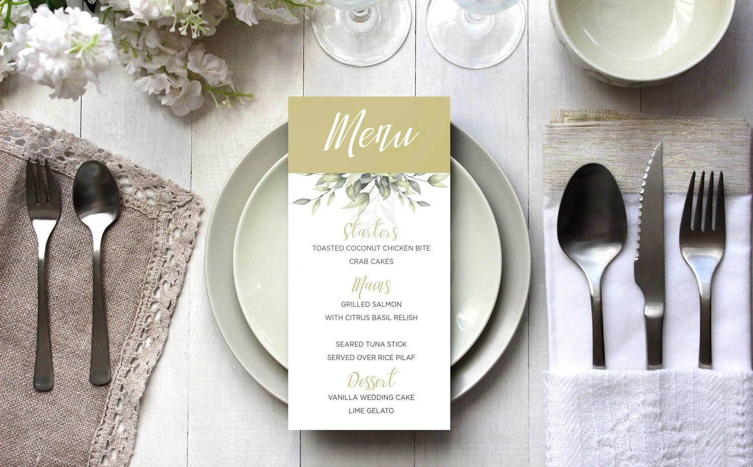 Wedding Menus