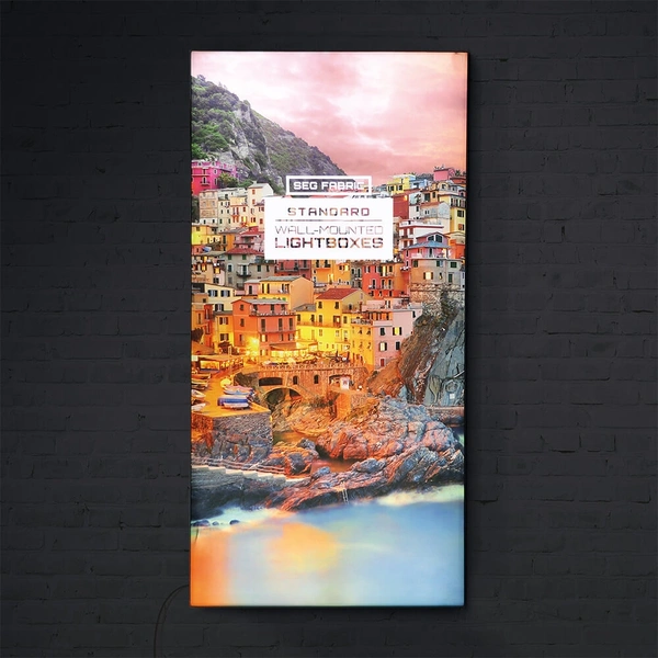 Standard SEG Wall Mounted Lightbox -  Lights On