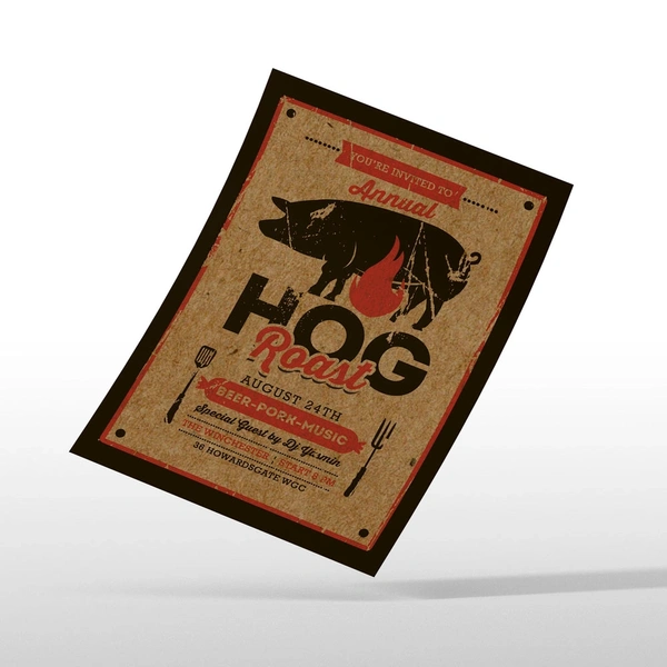 A5 Kraft Card Flyer