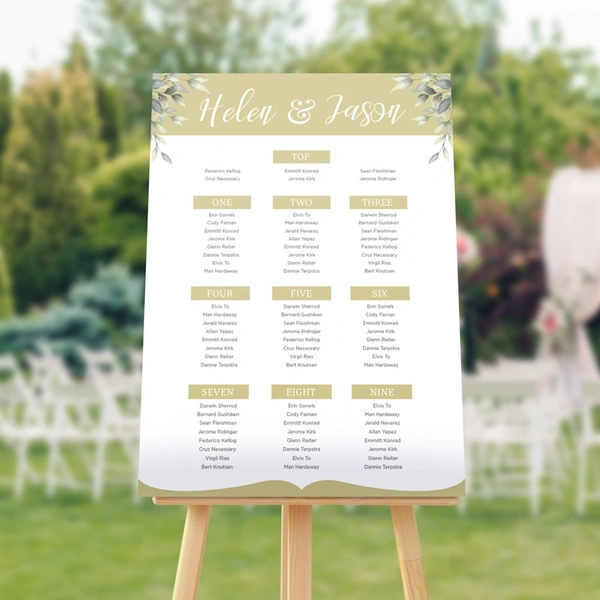  Product - Wedding - Seating - Plan