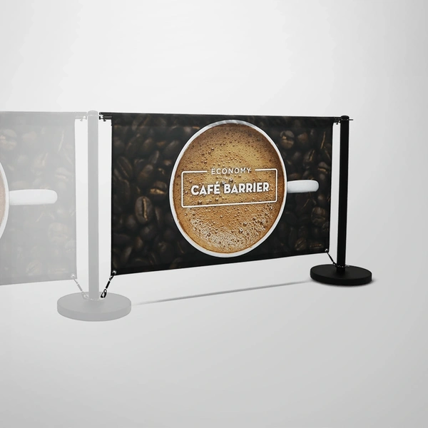 Economy Cafe Barrier - Single-Sided Extension