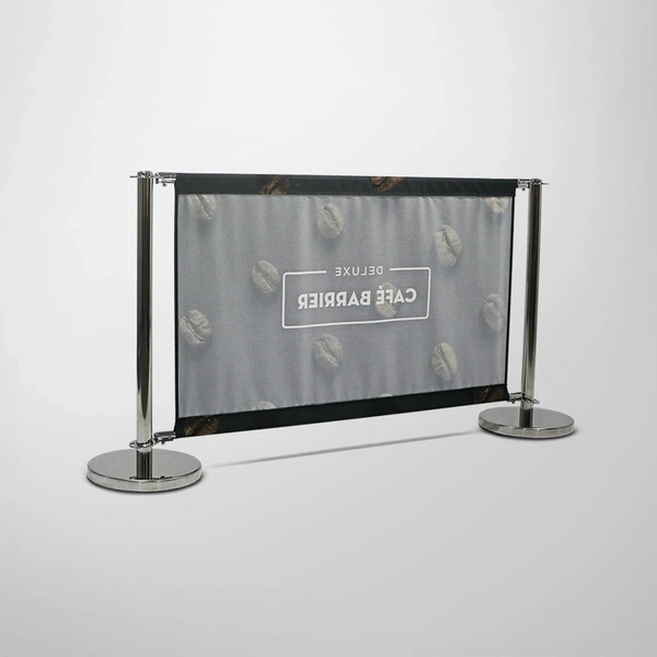 Deluxe Cafe Barrier 1500mm -  Single-Sided Rear