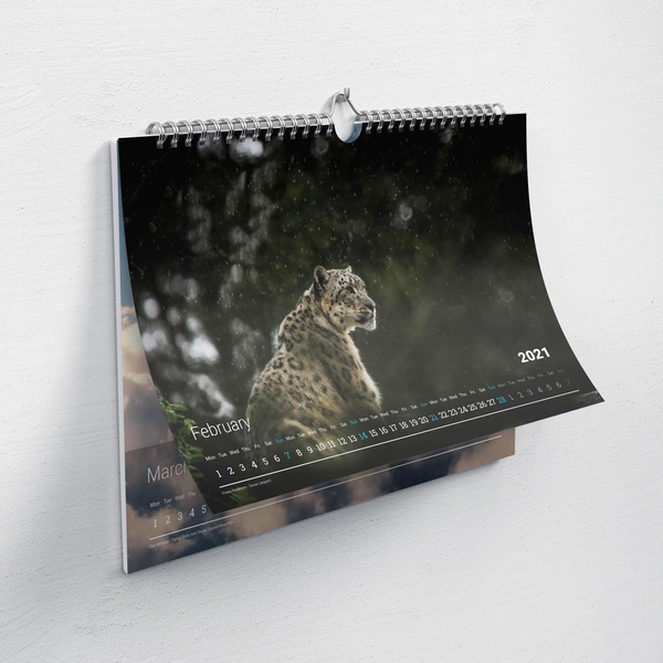 Wall Calendar A4 Landscape
