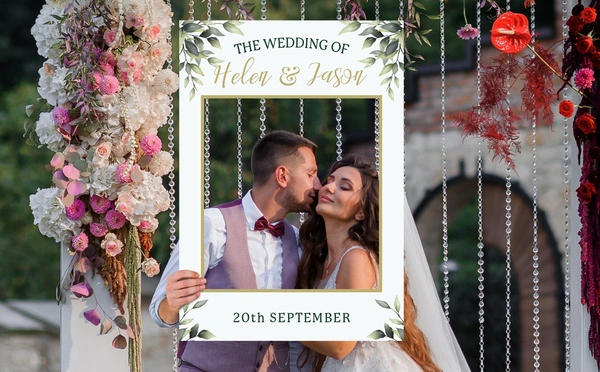  Wedding Day Selfie Frame