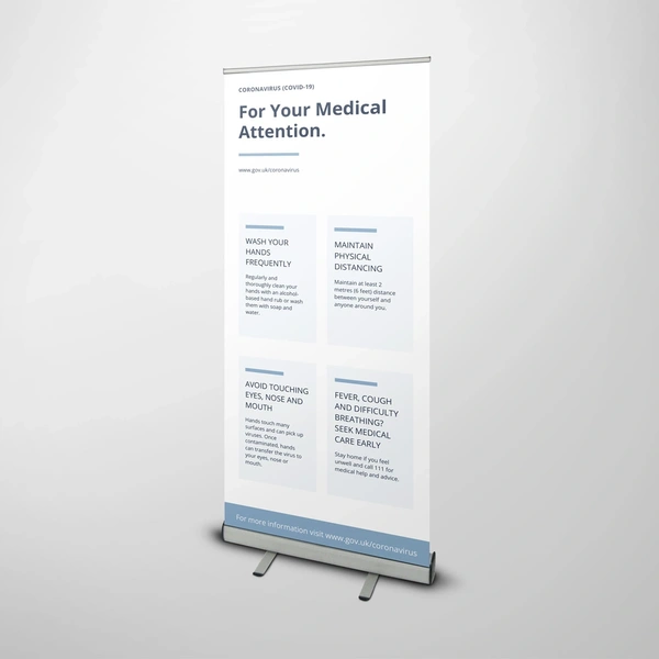 Covid-19 Roller Banner - Medical Information