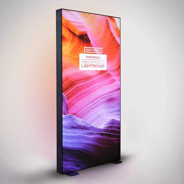 SEG Premium Free Standing Lightbox - Lights On
