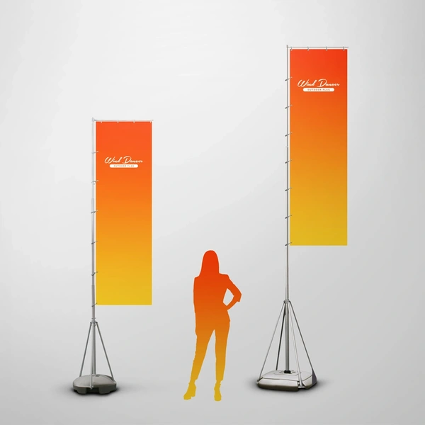 Wind Dancer Flag Size Comparison