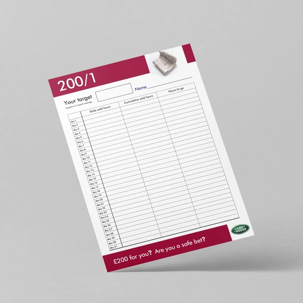 200/1 Target Sheets | Kall Kwik WGC