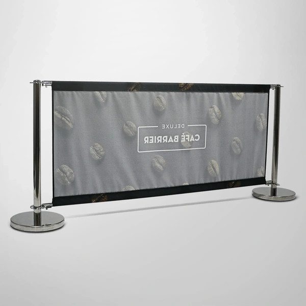 Deluxe Cafe Barrier 2000mm -  Sinlge-Sided Rear