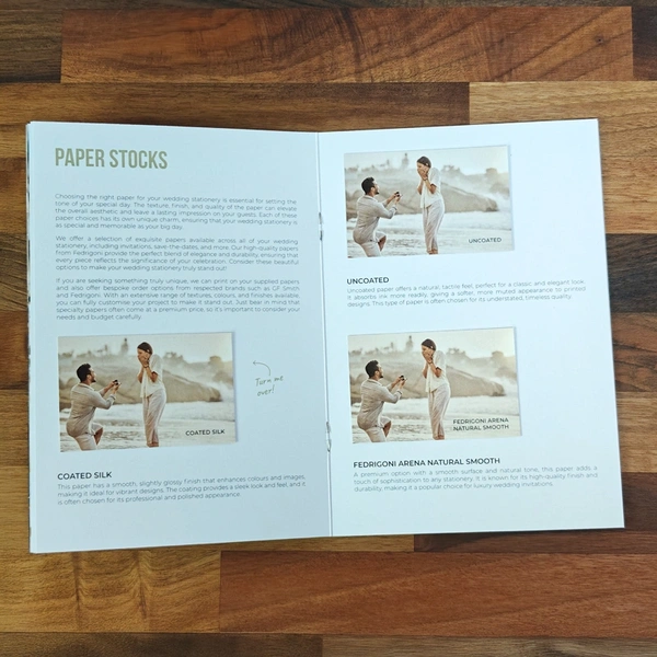  Wedding - Sample - Book - Paper - Samples