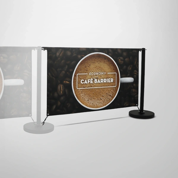 Economy Cafe Barrier - Double-Sided Extension