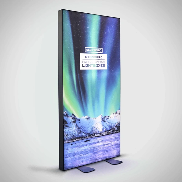 SEG Standard Free Standing Lightbox - Lights On