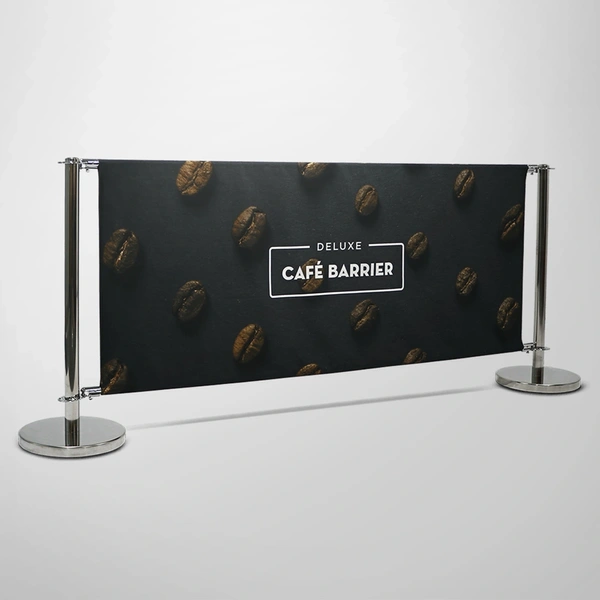 Deluxe Cafe Barrier 2000mm -  Double-Sided Front