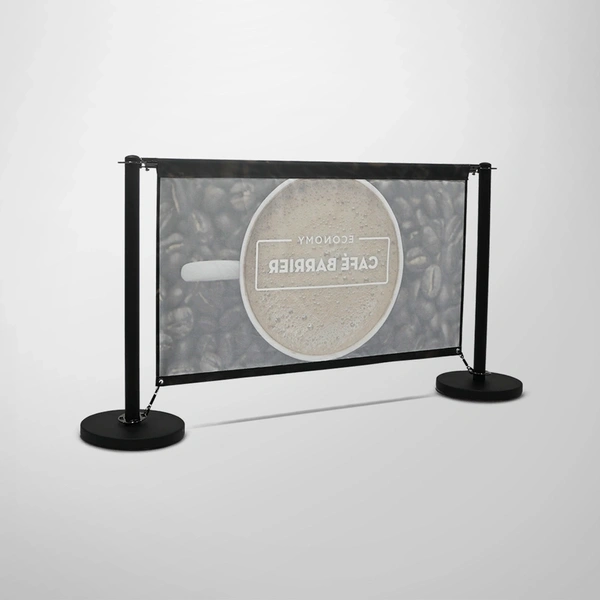 Economy Cafe Barrier - Single-Sided Rear